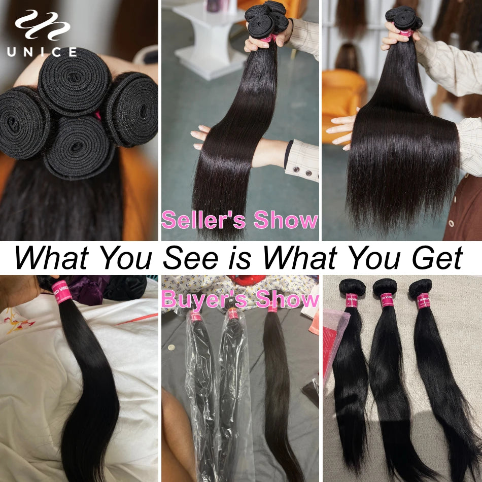 PureLine Brazilian Bone Straight Hair Bundles